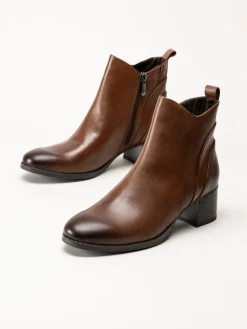 Marco Tozzi - Bruna boots i skinn