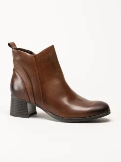 Marco Tozzi - Bruna boots i skinn