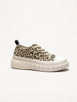 Marco Tozzi - Leopardmönstrade chunky sneakers