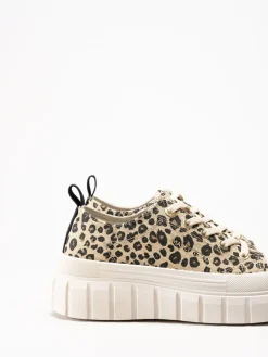 Marco Tozzi - Leopardmönstrade chunky sneakers