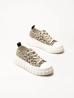 Marco Tozzi - Leopardmönstrade chunky sneakers