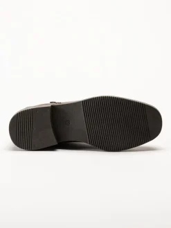Marco Tozzi - Ljusbruna boots i skinn