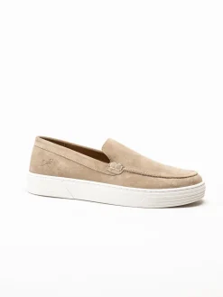 Marco Tozzi - Marco Tozzi by GMK - Beige slip on skor i mocka