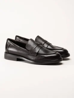 Marco Tozzi - Mörkbruna loafers i skinn