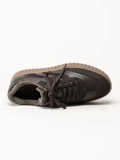 Marco Tozzi - Mörkbruna sneakers