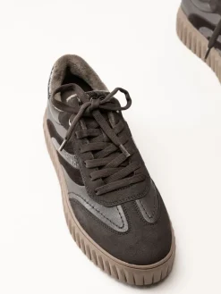 Marco Tozzi - Mörkbruna sneakers