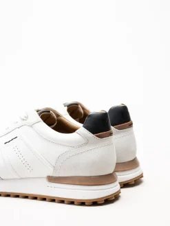 Marco Tozzi - MT Sport - Vita sneakers i skinn och mocka
