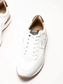 Marco Tozzi - MT Sport - Vita sneakers i skinn och mocka