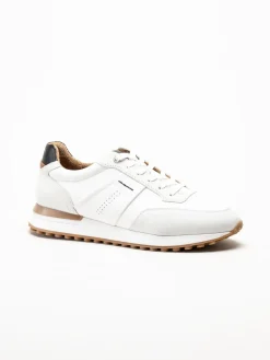 Marco Tozzi - MT Sport - Vita sneakers i skinn och mocka