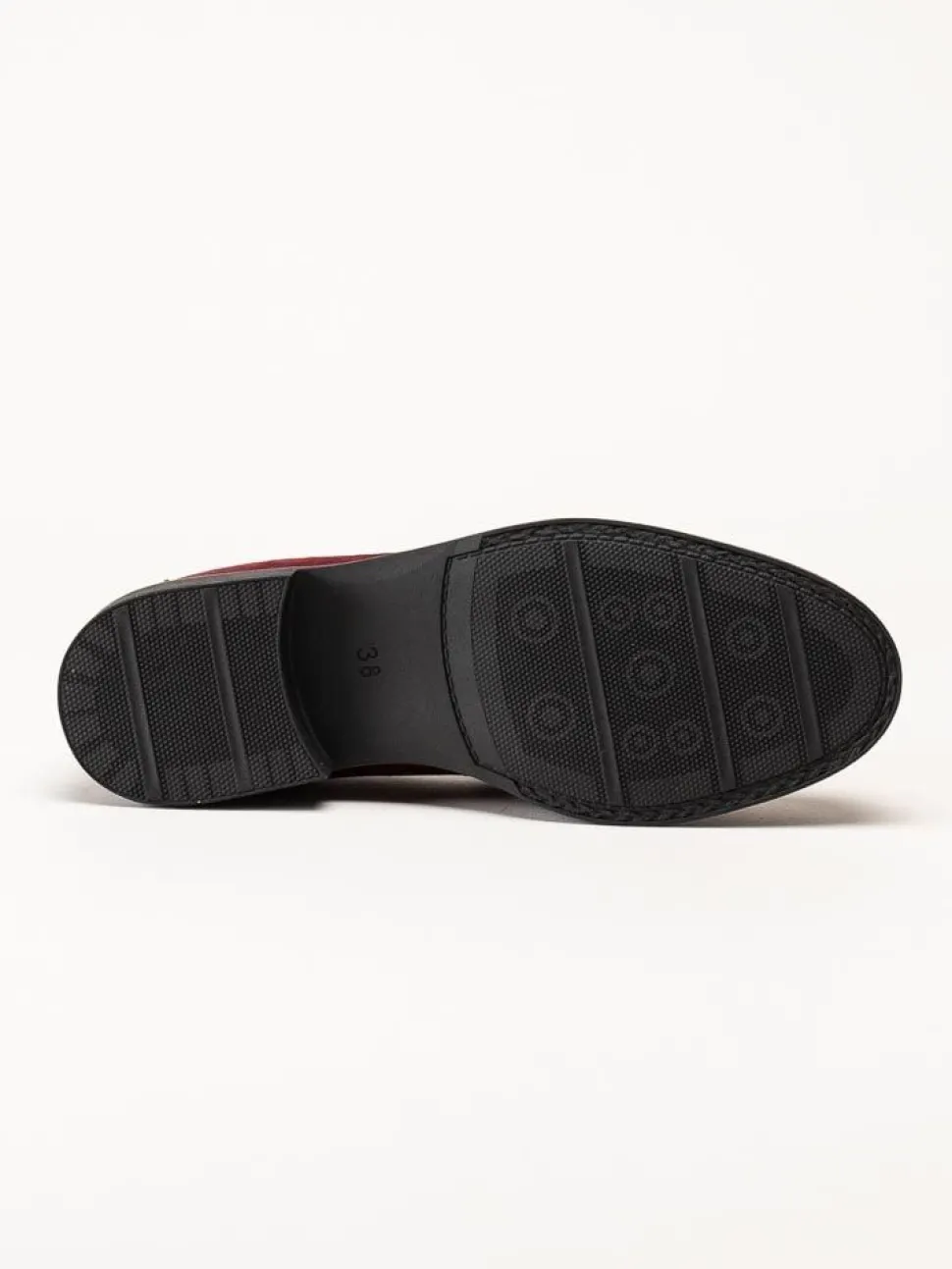 Marco Tozzi - Röda loafers i mocka