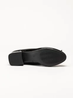 Marco Tozzi - Svarta ballerina pumps i lack