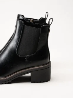 Marco Tozzi - Svarta boots med klack