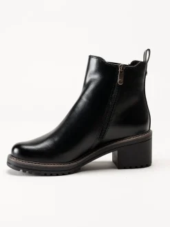Marco Tozzi - Svarta boots med klack