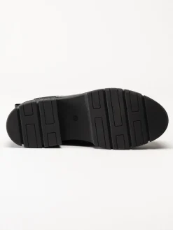 Marco Tozzi - Svarta chelsea boots i skinn