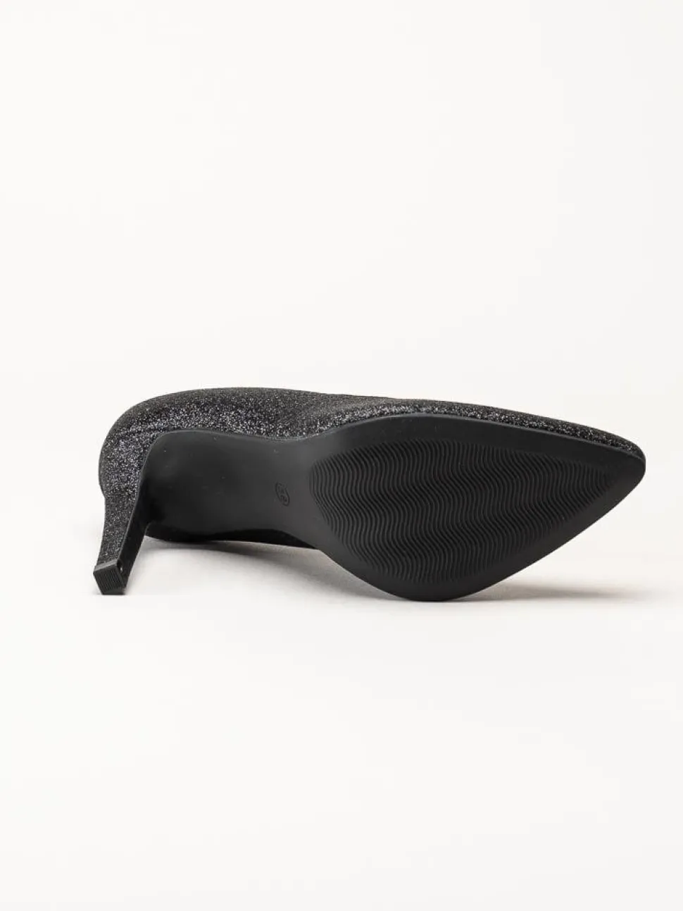 Marco Tozzi - Svarta glitterpumps