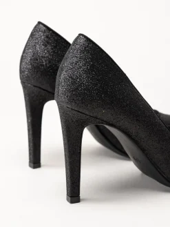 Marco Tozzi - Svarta glitterpumps