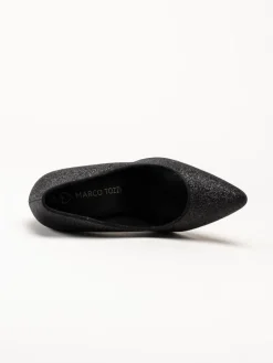 Marco Tozzi - Svarta glitterpumps