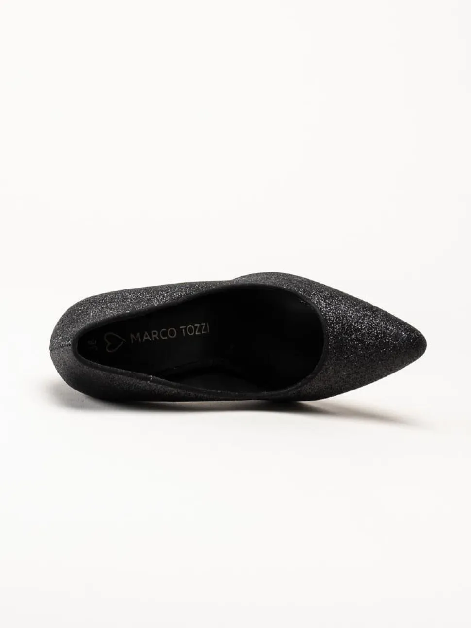 Marco Tozzi - Svarta glitterpumps