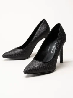 Marco Tozzi - Svarta glitterpumps