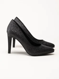 Marco Tozzi - Svarta glitterpumps