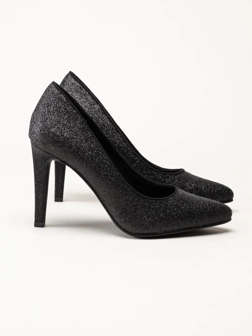 Marco Tozzi - Svarta glitterpumps