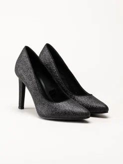 Marco Tozzi - Svarta glitterpumps