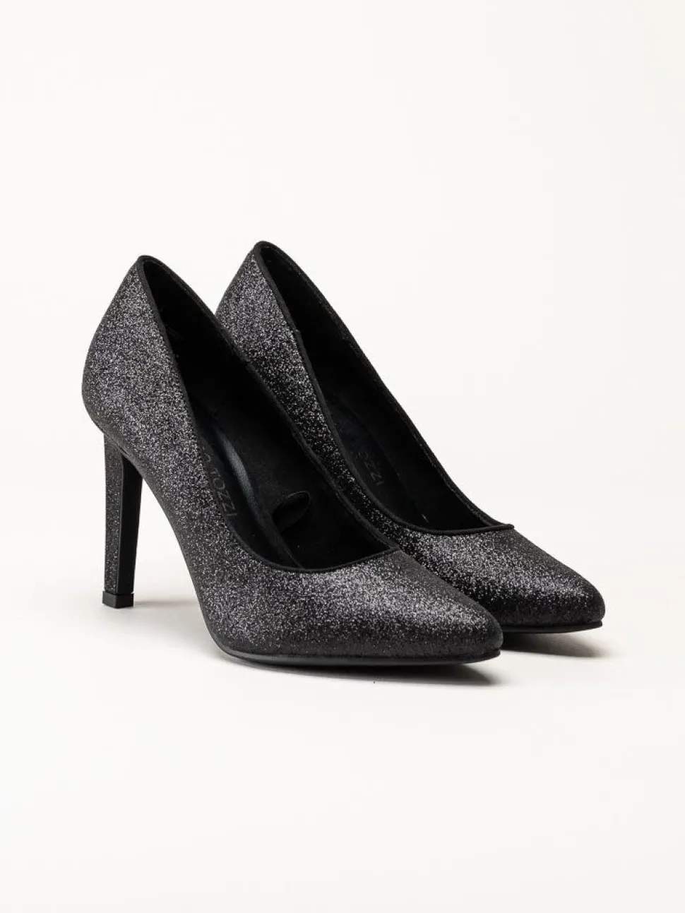 Marco Tozzi - Svarta glitterpumps