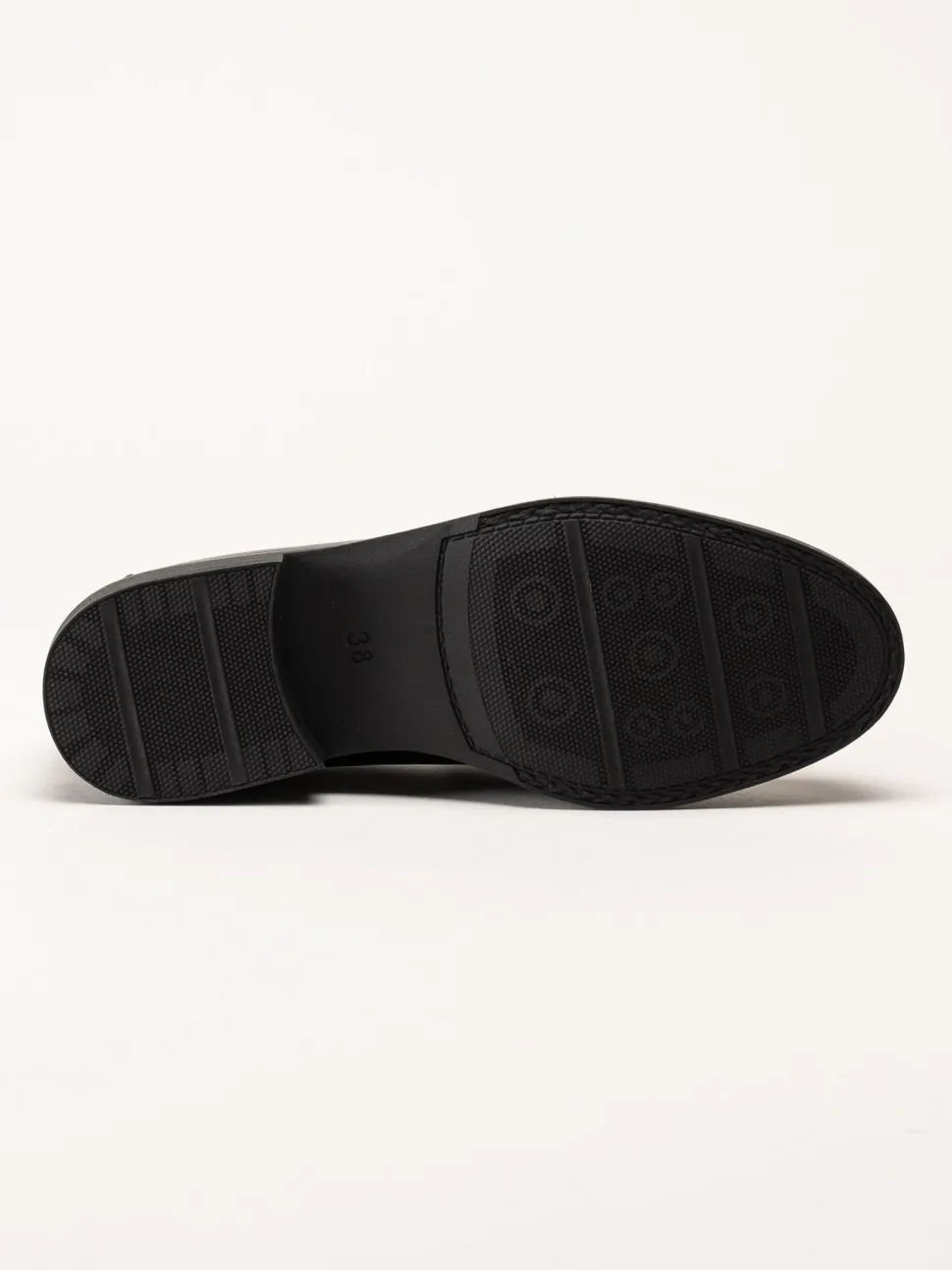 Marco Tozzi - Svarta loafers i skinn