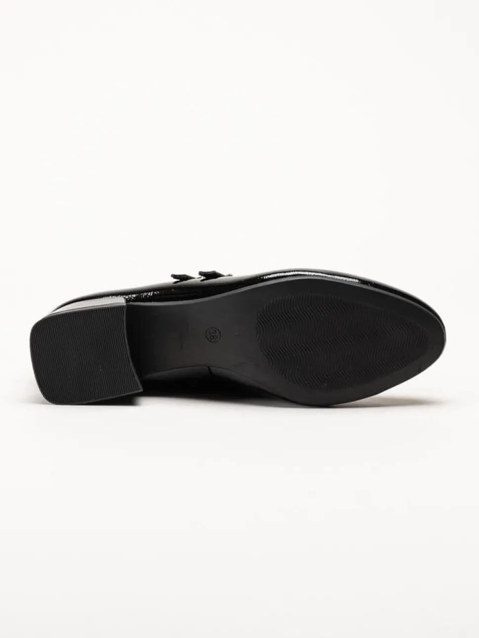 Marco Tozzi - Svarta pumps i lacksyntet