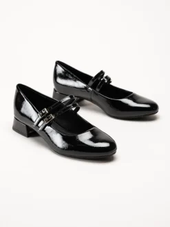 Marco Tozzi - Svarta pumps i lacksyntet