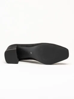 Marco Tozzi - Svarta pumps i mockaimitation