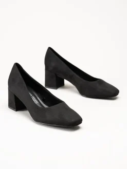 Marco Tozzi - Svarta pumps i mockaimitation