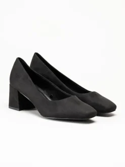 Marco Tozzi - Svarta pumps i mockaimitation
