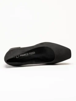 Marco Tozzi - Svarta pumps i mockaimitation