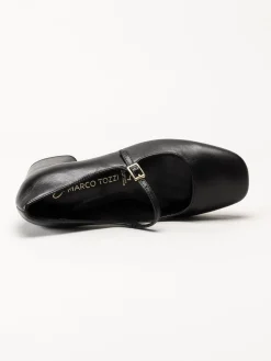 Marco Tozzi - Svarta pumps med slejf