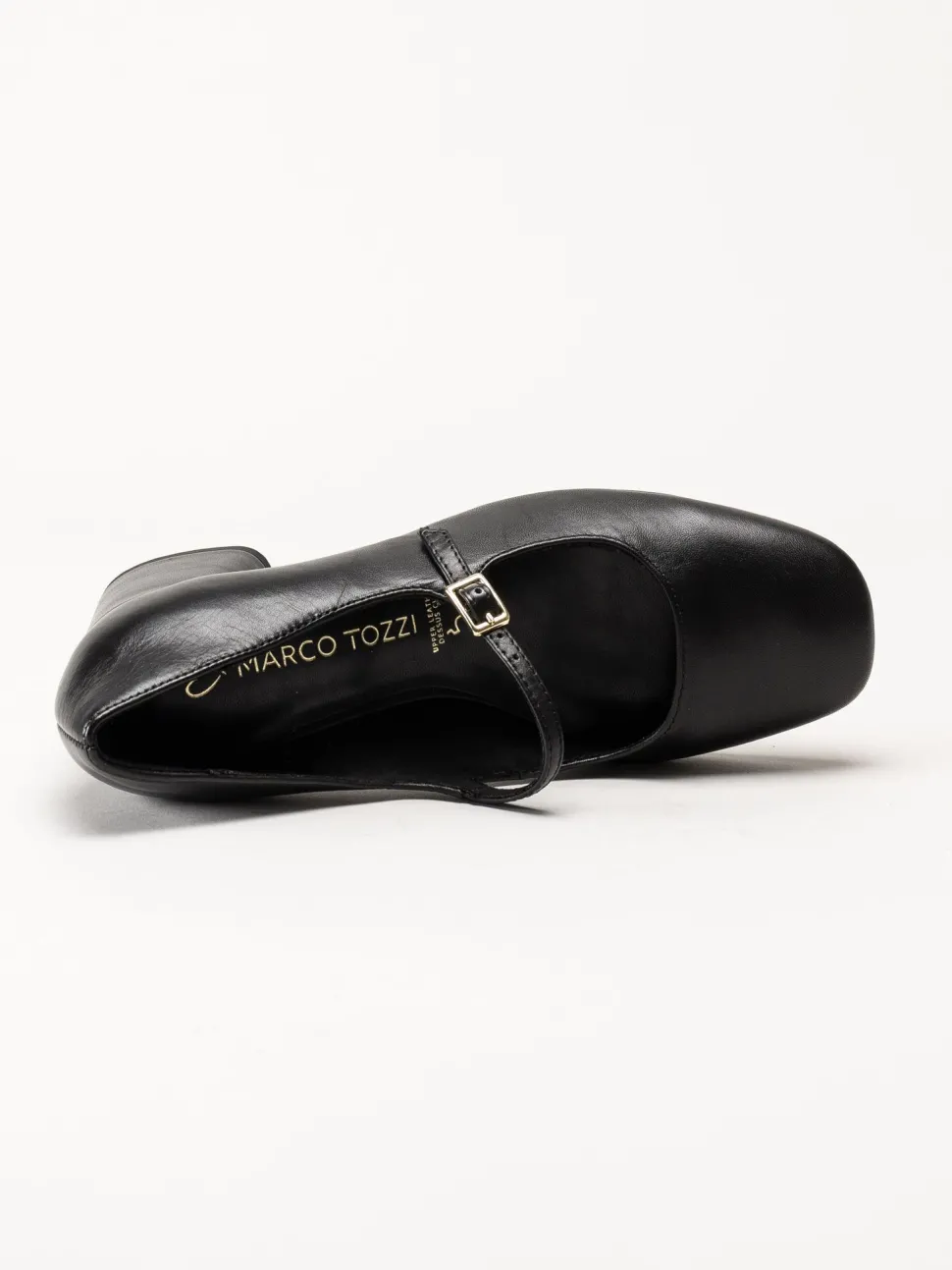 Marco Tozzi - Svarta pumps med slejf