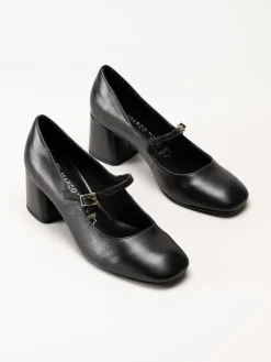 Marco Tozzi - Svarta pumps med slejf