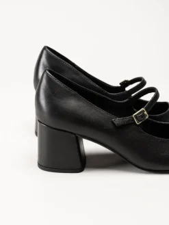 Marco Tozzi - Svarta pumps med slejf