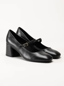 Marco Tozzi - Svarta pumps med slejf