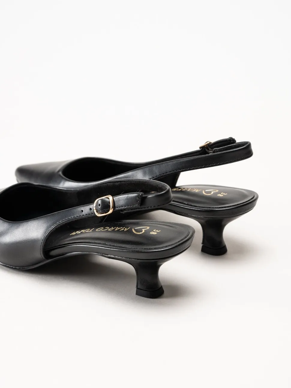 Marco Tozzi - Svarta slingback pumps