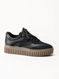 Marco Tozzi - Svarta sneakers