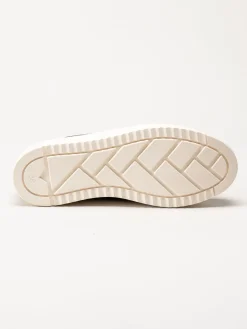 Marco Tozzi - Svarta sneakers i skinnimitation