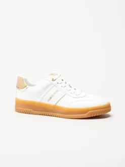 Marco Tozzi - Vita sneakers i skinnimitation