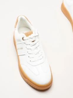 Marco Tozzi - Vita sneakers i skinnimitation