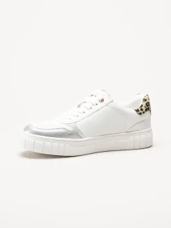 Marco Tozzi - Vita sneakers med dragkedja