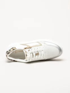 Marco Tozzi - Vita sneakers med dragkedja