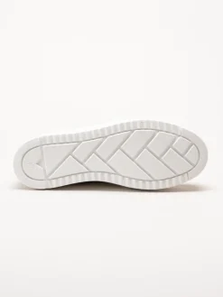 Marco Tozzi - Vita sneakers med beige detaljer
