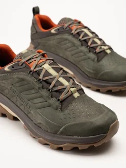 Merrell - Moab Speed 2 Leather WP - Olivgröna hikingsskor
