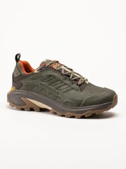 Merrell - Moab Speed 2 Leather WP - Olivgröna hikingsskor