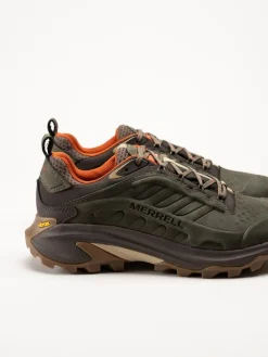 Merrell - Moab Speed 2 Leather WP - Olivgröna hikingsskor